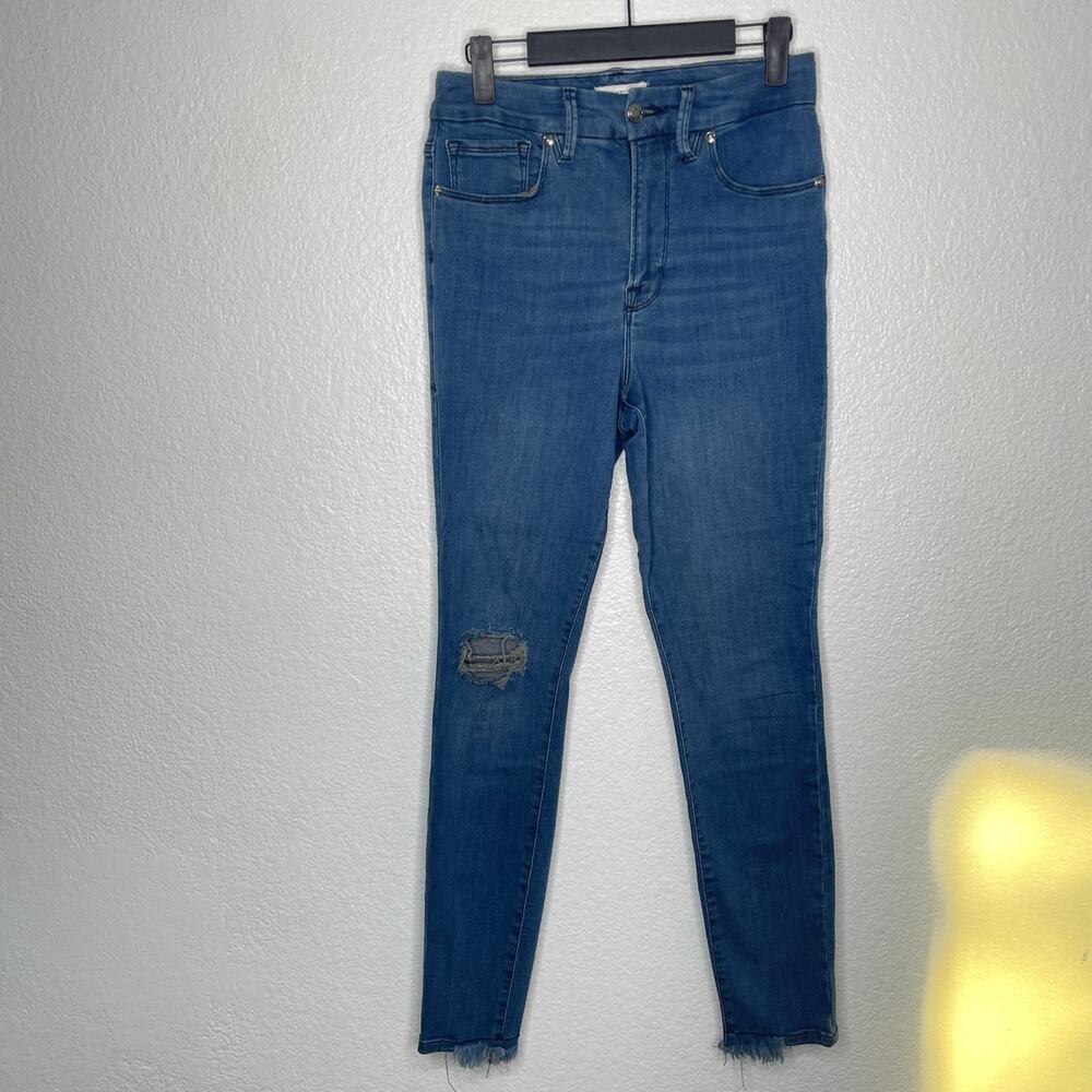 Good American Womens Jeans Size 6 Denim Blue Medium Wash Skinny Leg Casual
